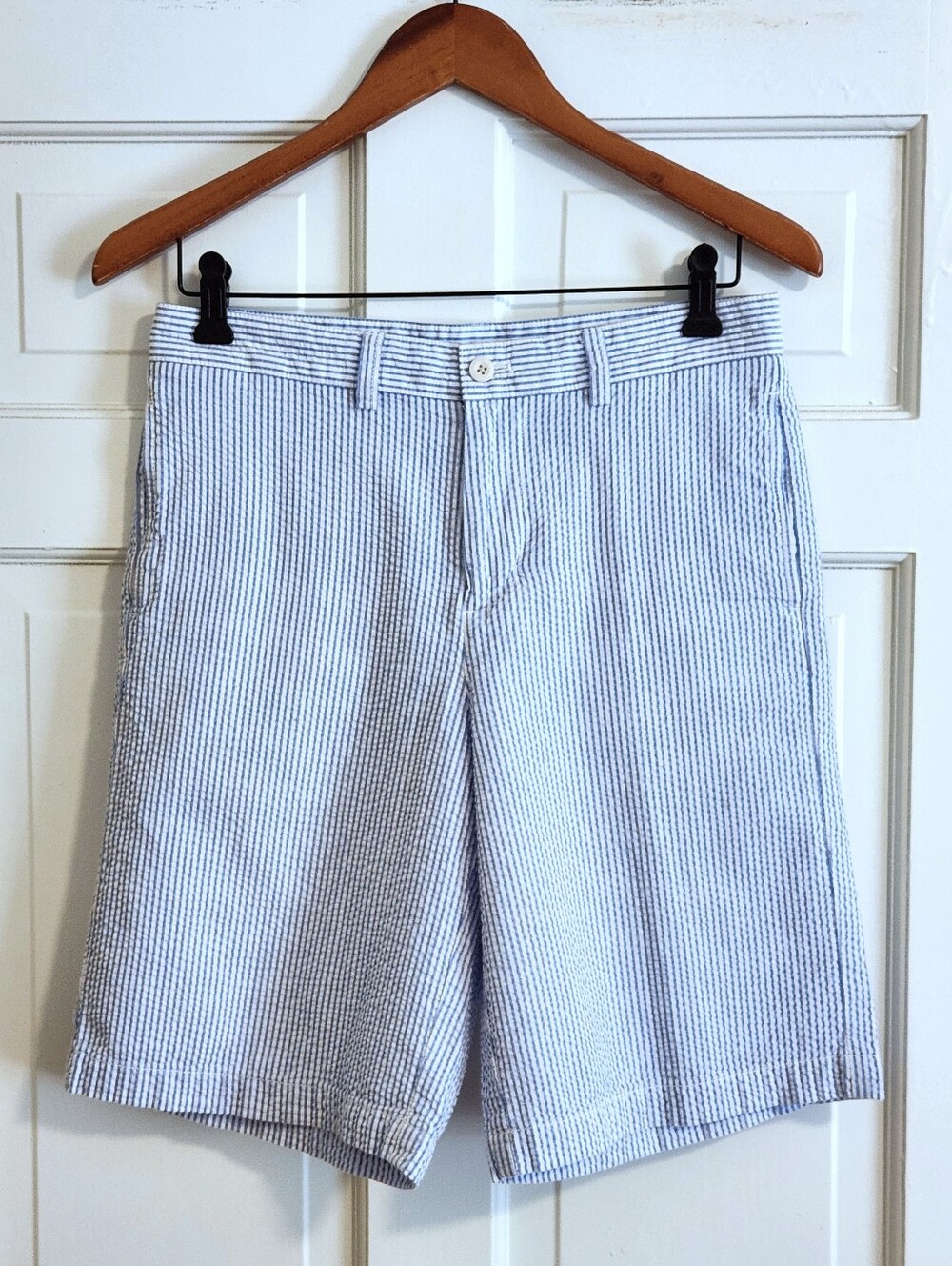 ⚓️Vineyard Vines⚓️ - Blue/White Cotton Seersucker Breaker Short